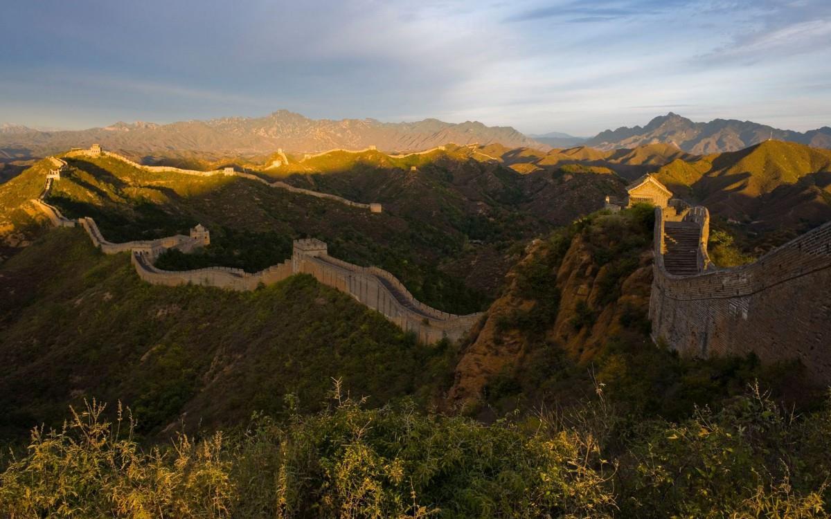 俯视金山岭长城风景图片大全
