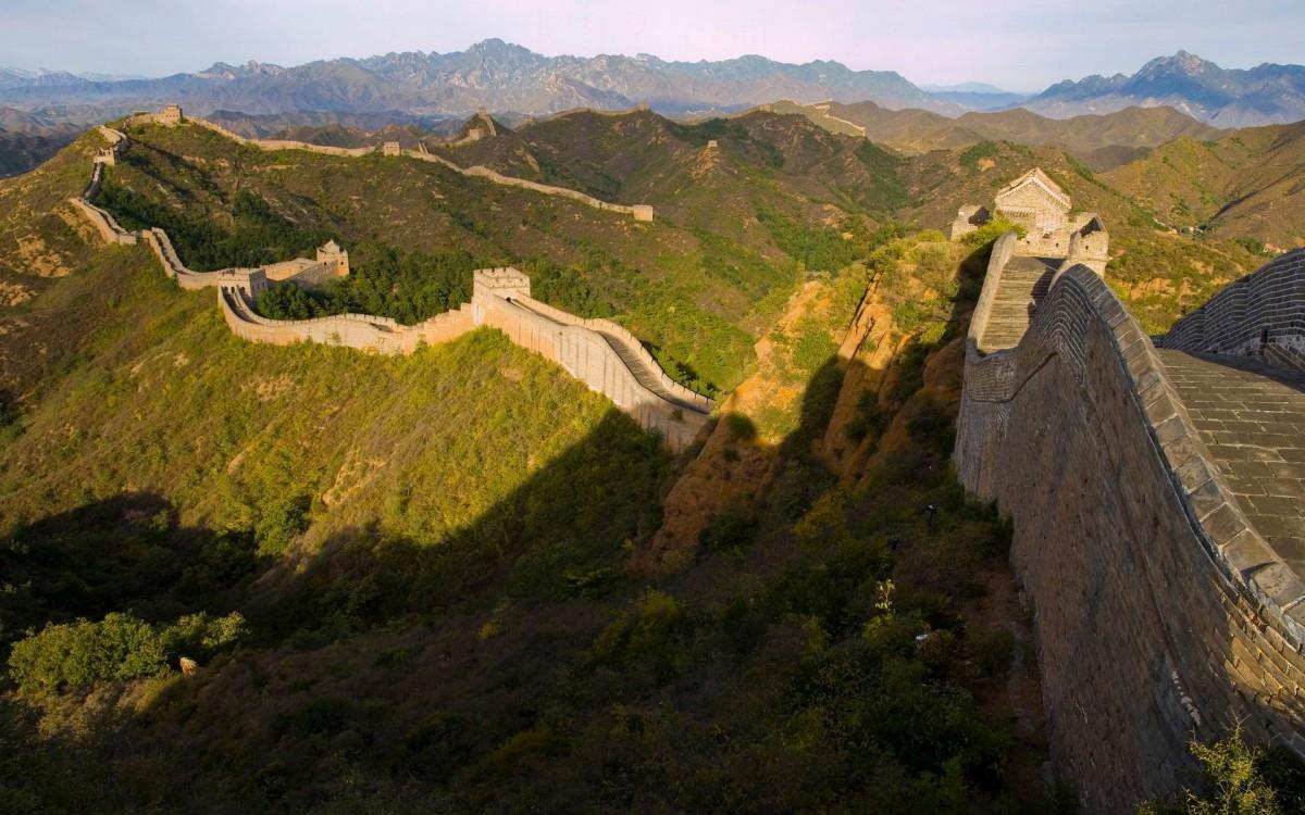 俯视金山岭长城风景图片大全