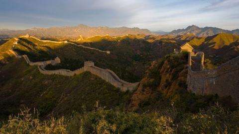 俯视金山岭长城风景图片大全