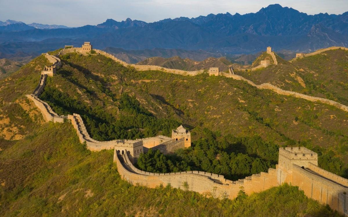 俯视金山岭长城风景图片大全