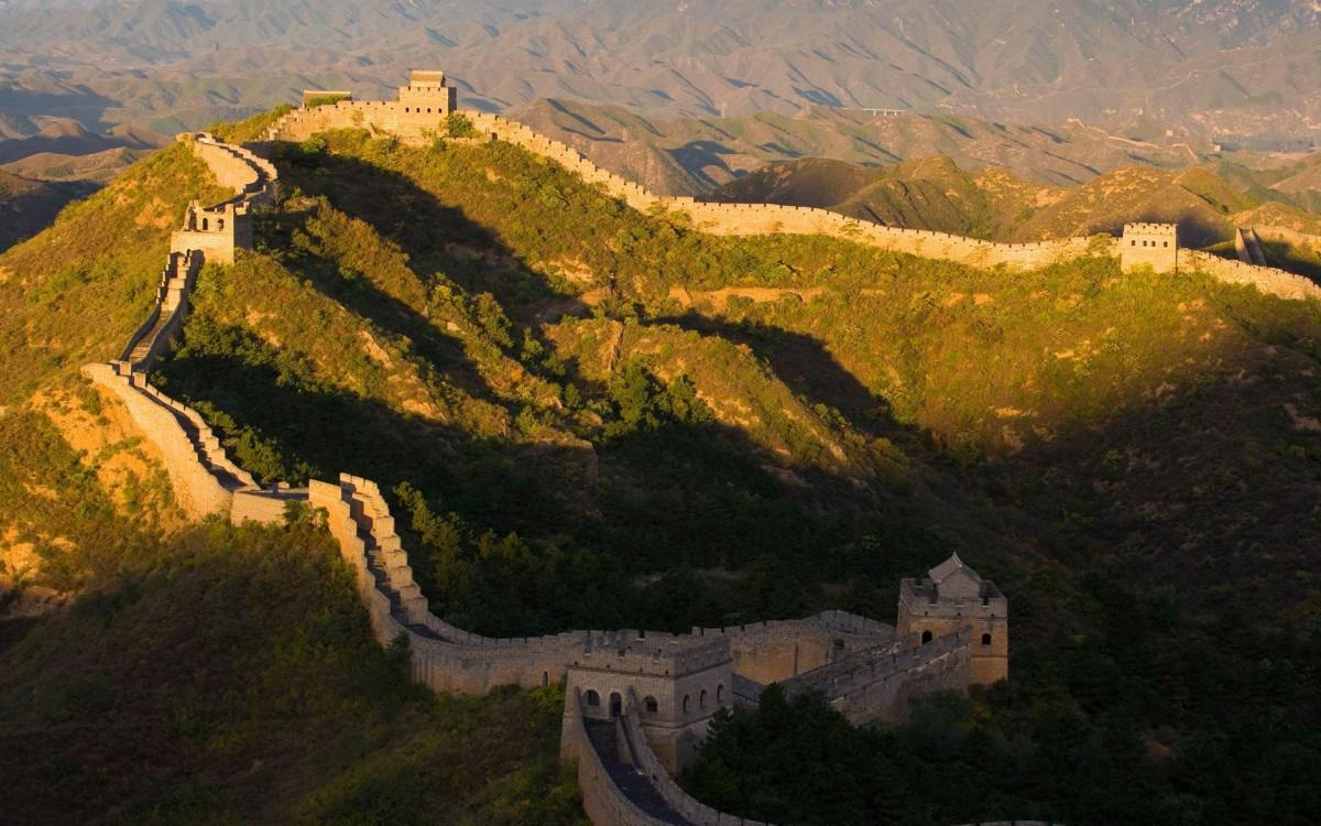 俯视金山岭长城风景图片大全