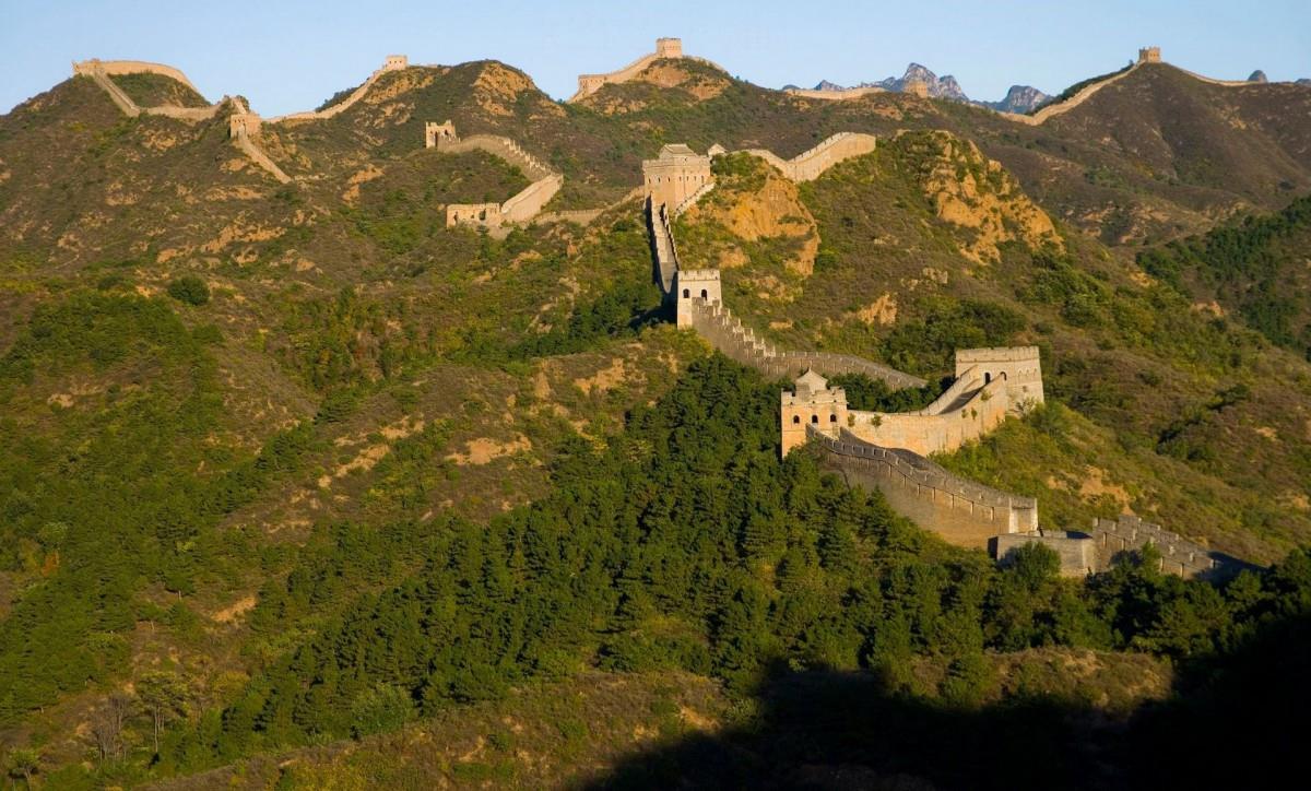 俯视金山岭长城风景图片大全