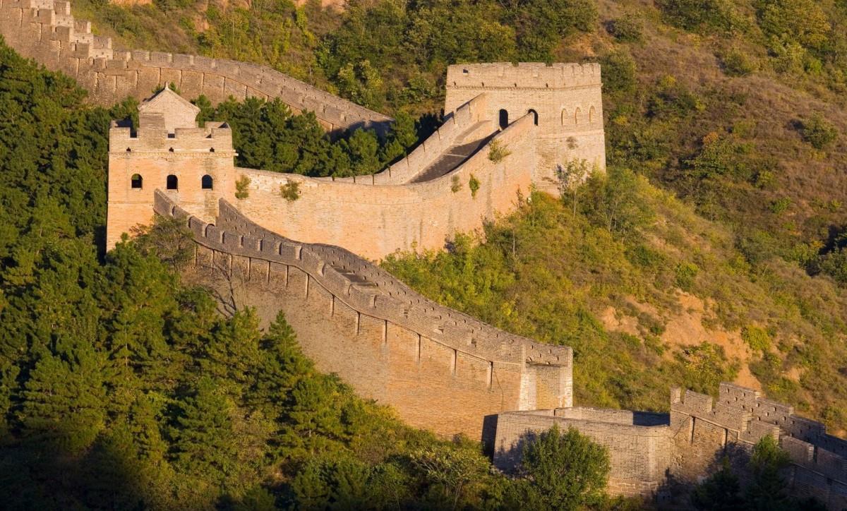 俯视金山岭长城风景图片大全