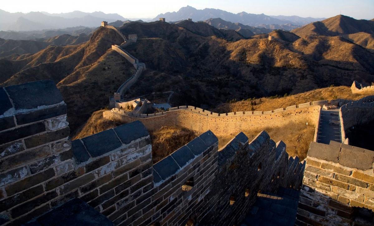 俯视金山岭长城风景图片大全