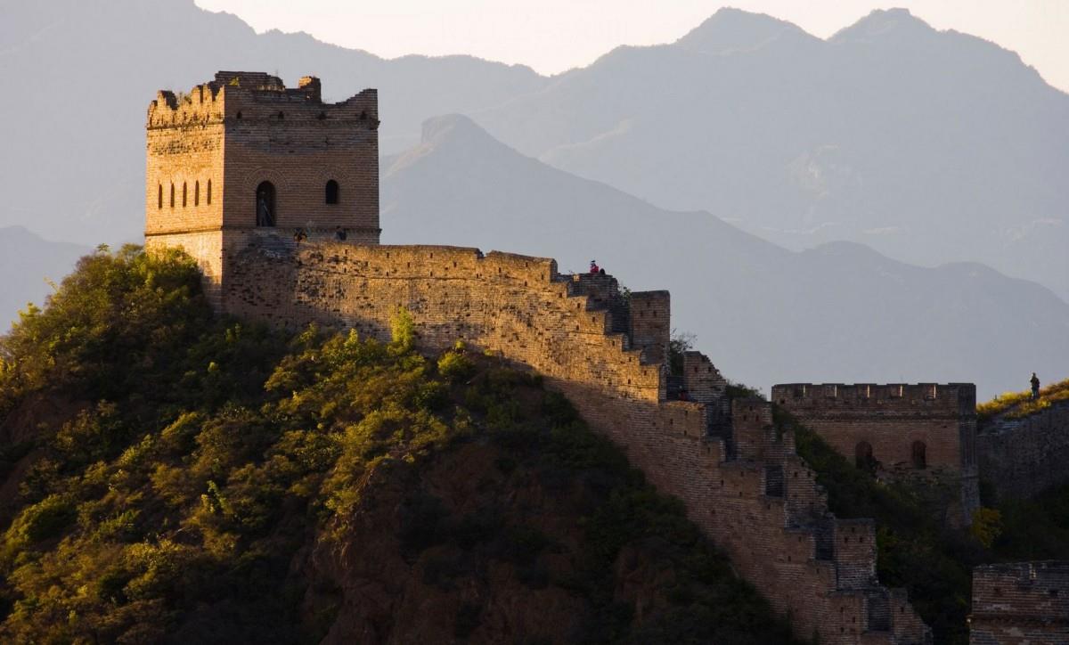 俯视金山岭长城风景图片大全