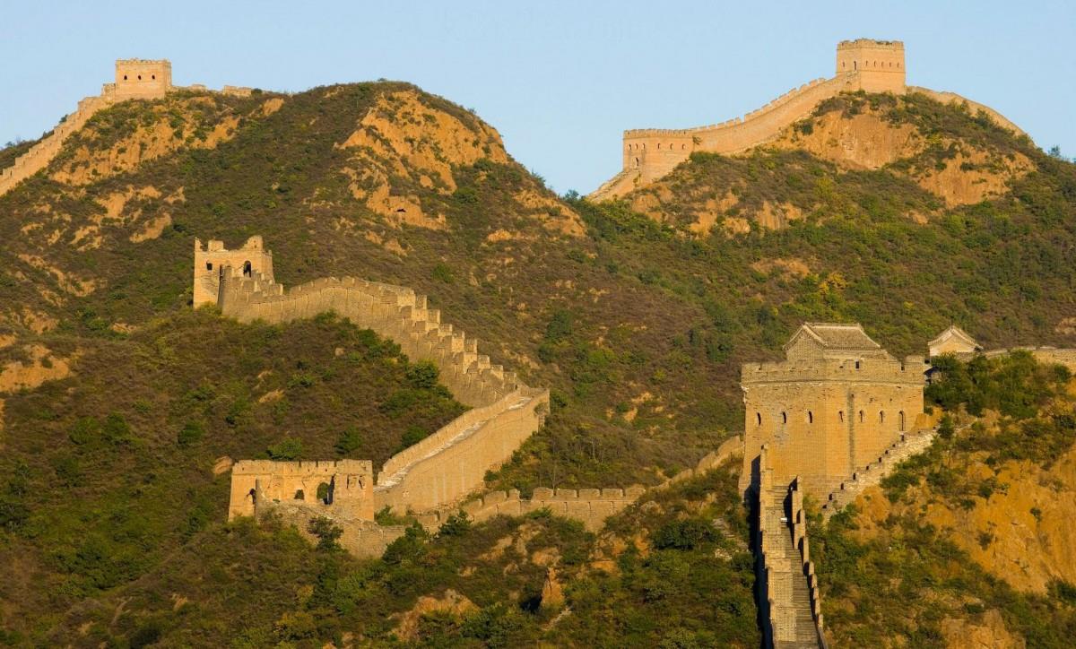 俯视金山岭长城风景图片大全