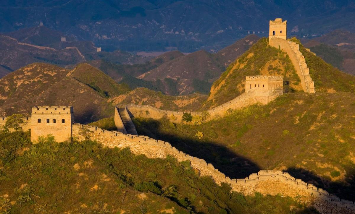 俯视金山岭长城风景图片大全