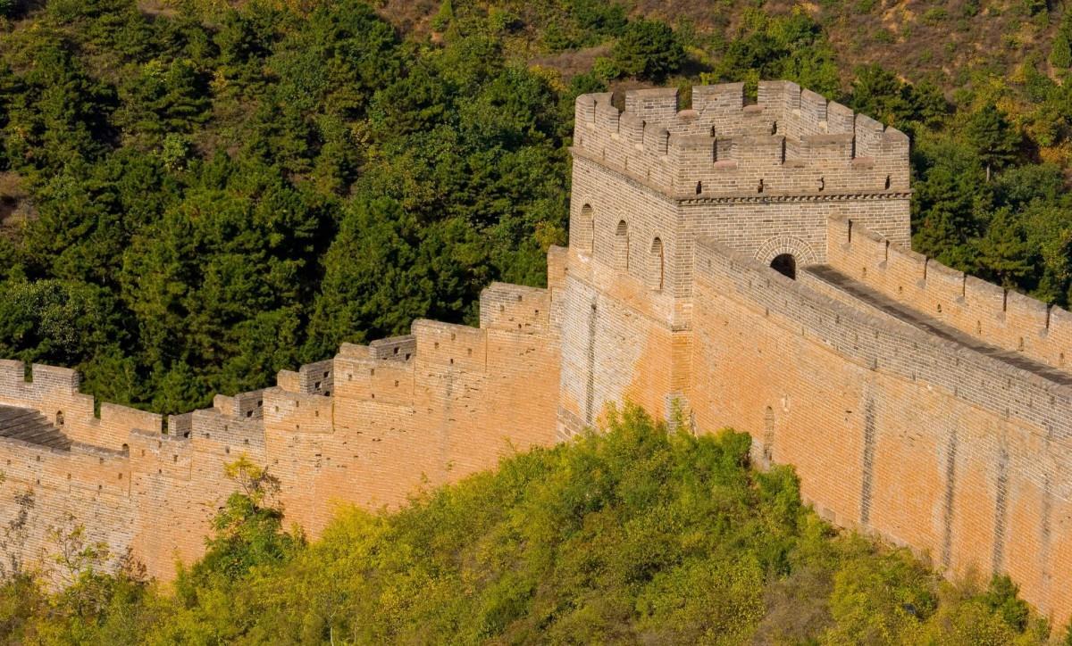 俯视金山岭长城风景图片大全