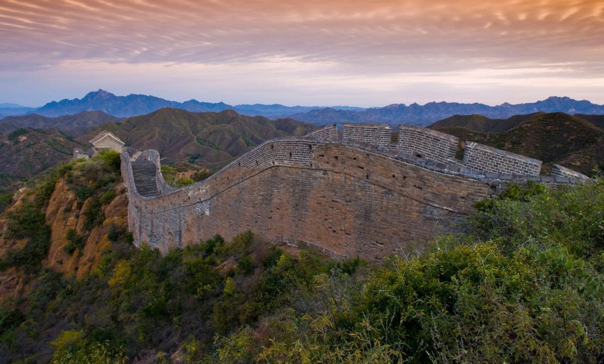 俯视金山岭长城风景图片大全