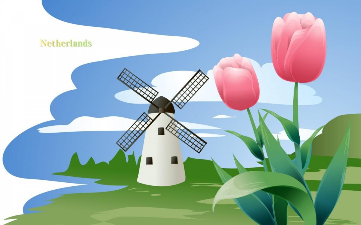 各国国花手绘图片