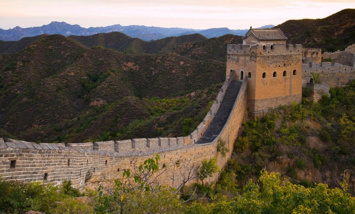 俯视金山岭长城风景图片大全