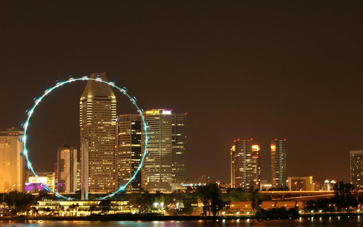 摩天轮景观图片