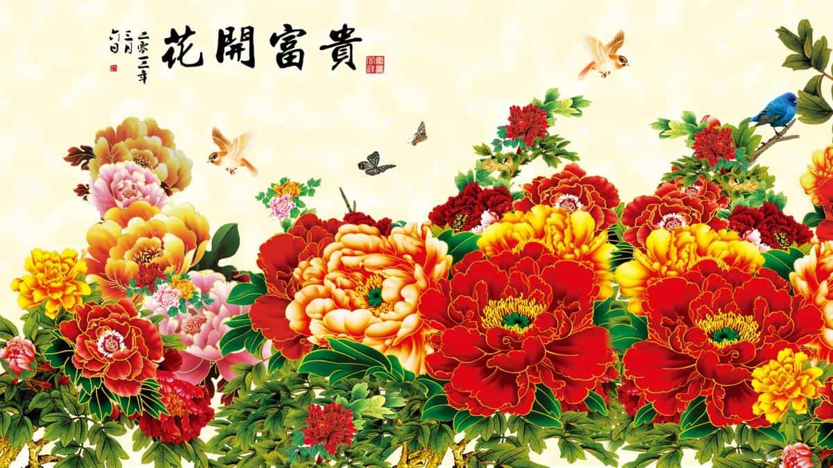 工笔画写意花鸟图片