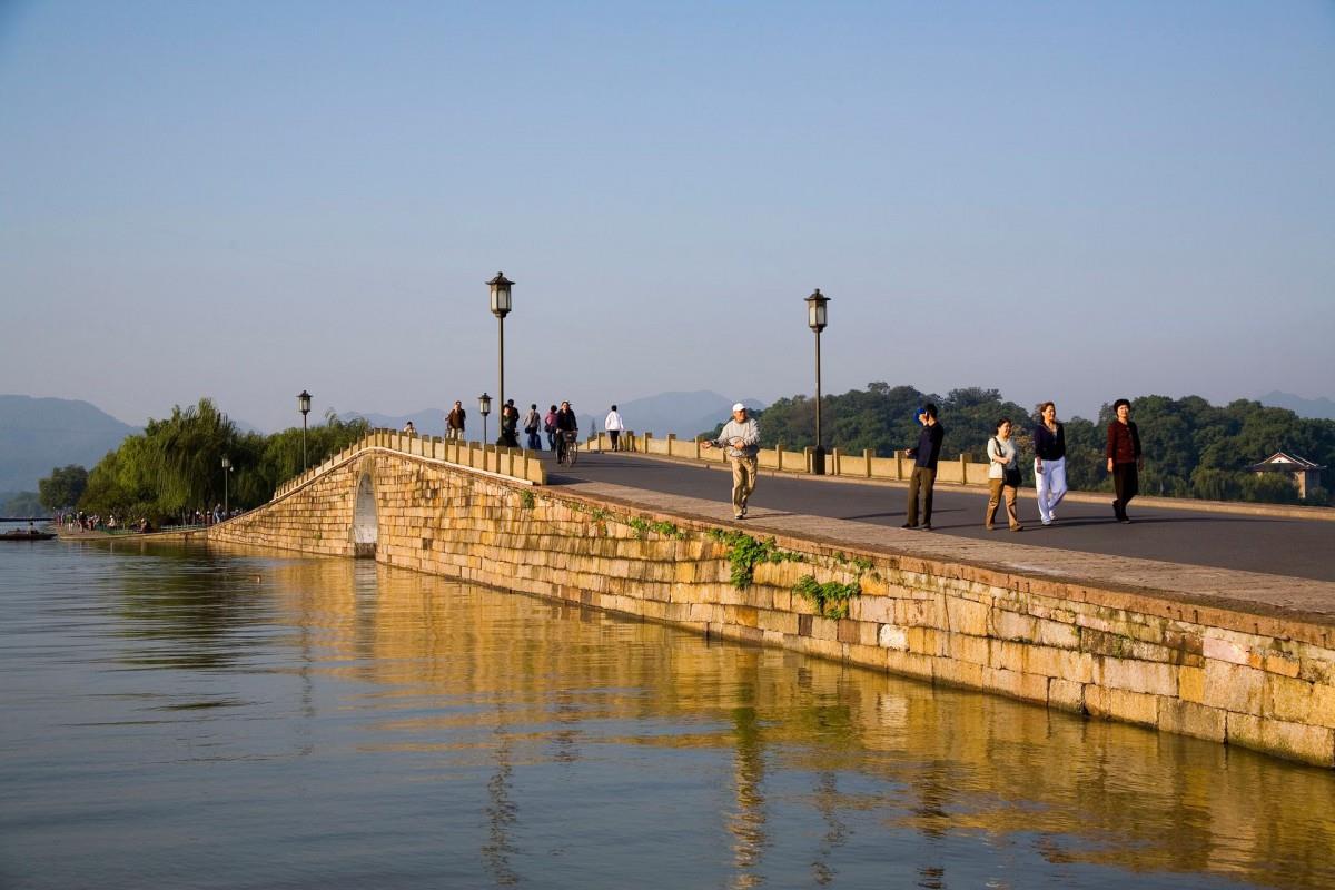 美丽的杭州西湖风光图片