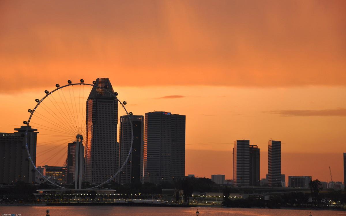 摩天轮景观图片