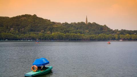 美丽的杭州西湖风光图片