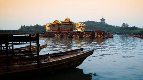 美丽的杭州西湖风光图片