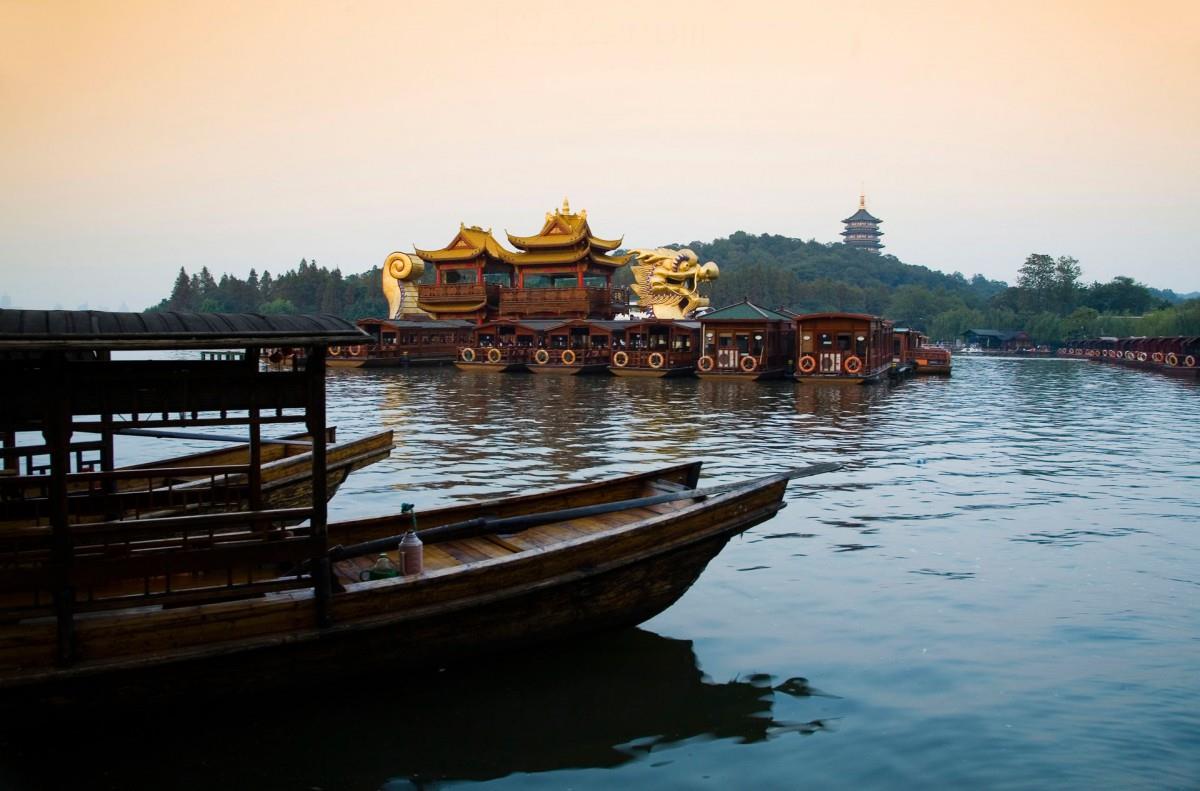 美丽的杭州西湖风光图片