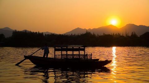 美丽的杭州西湖风光图片