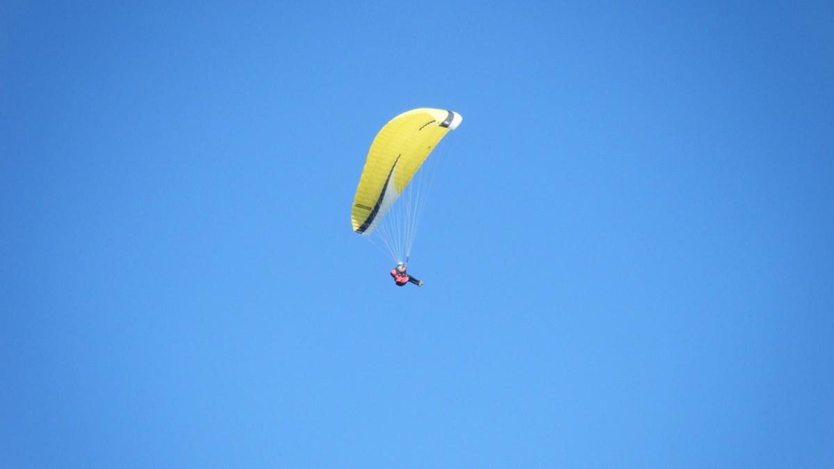 滑翔伞运行图片