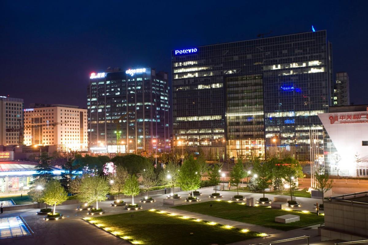 北京中关村美丽夜景