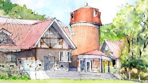 日本画师小森裕三水彩风景画