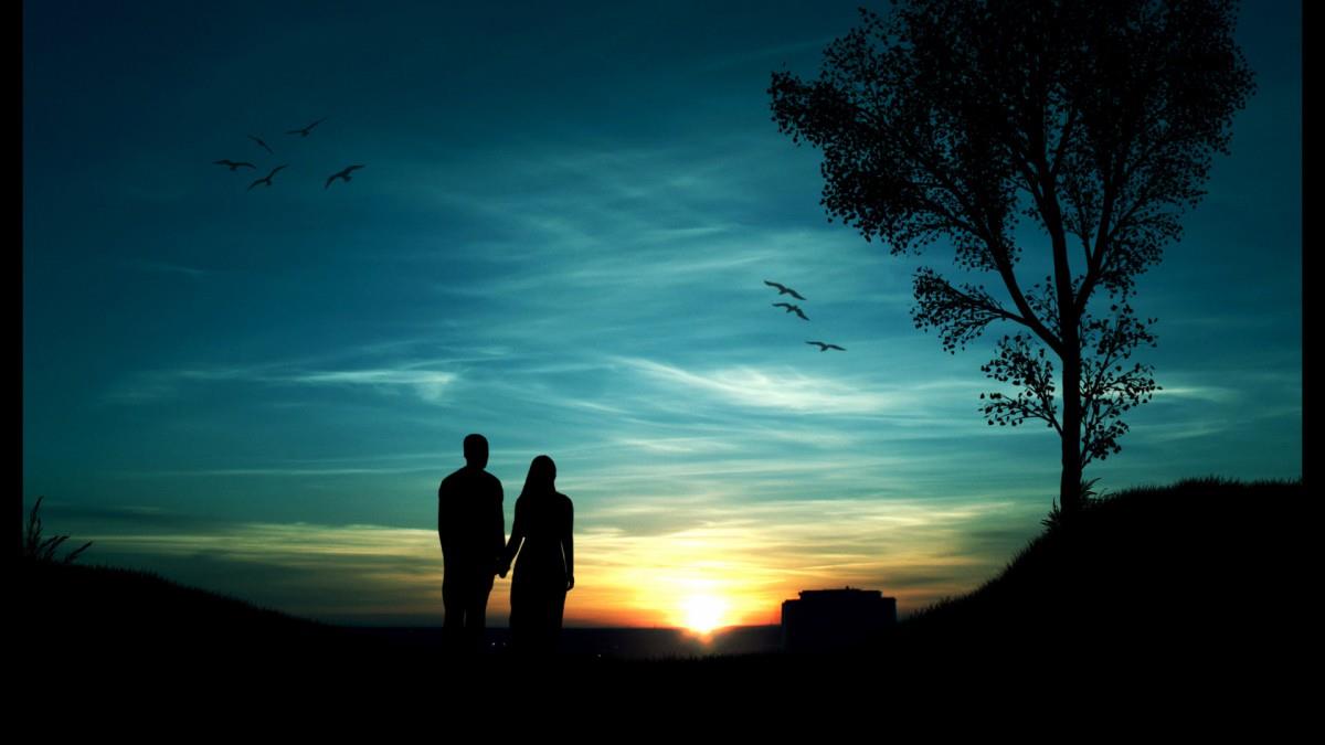 人物剪影图片素材