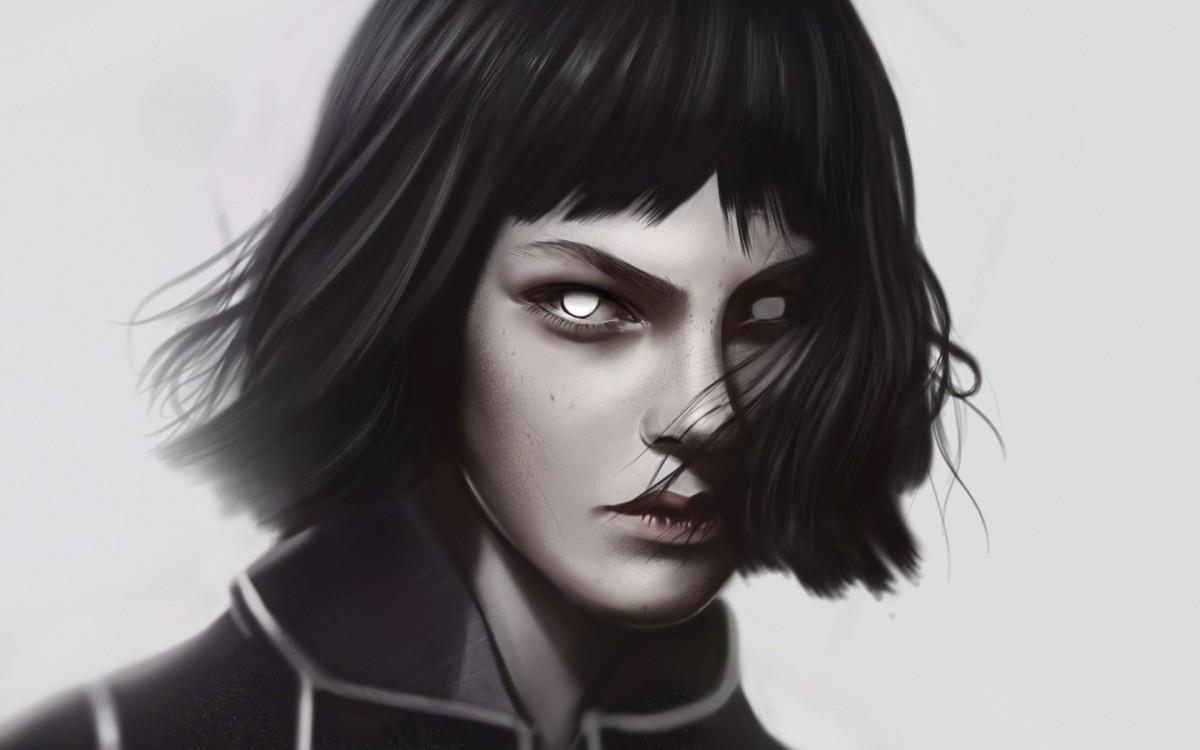 手绘人像作品图片