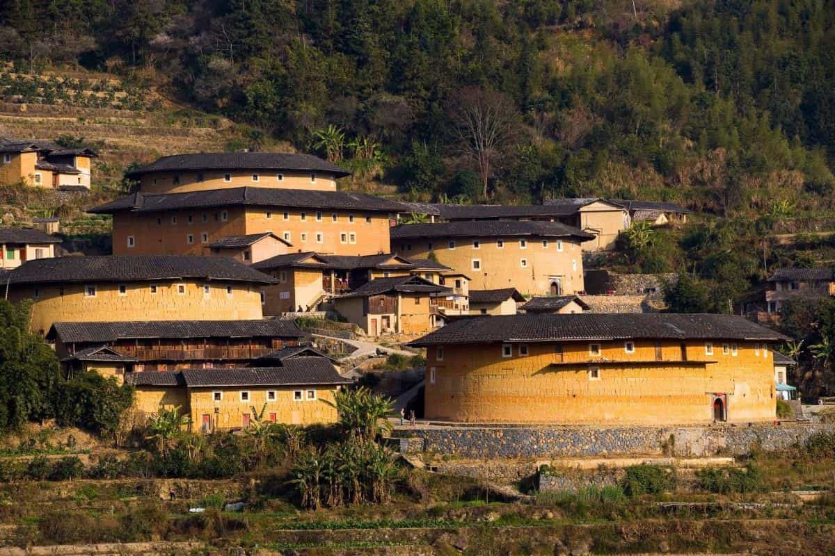 福建龙岩永定土楼图片