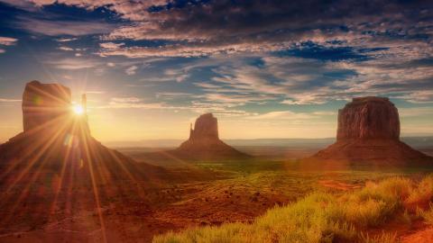 超高清沙漠戈壁风景图片