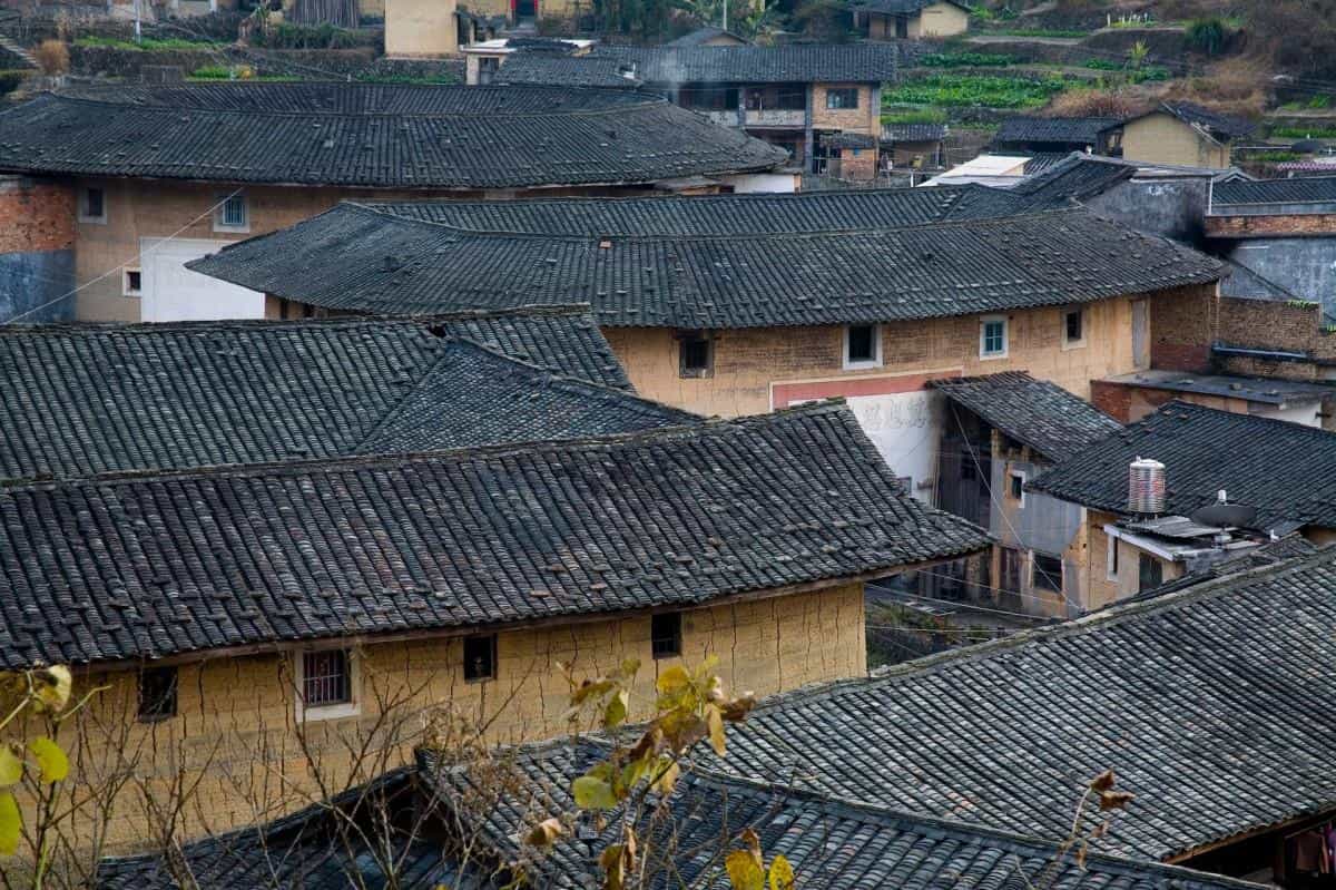 福建龙岩永定土楼图片