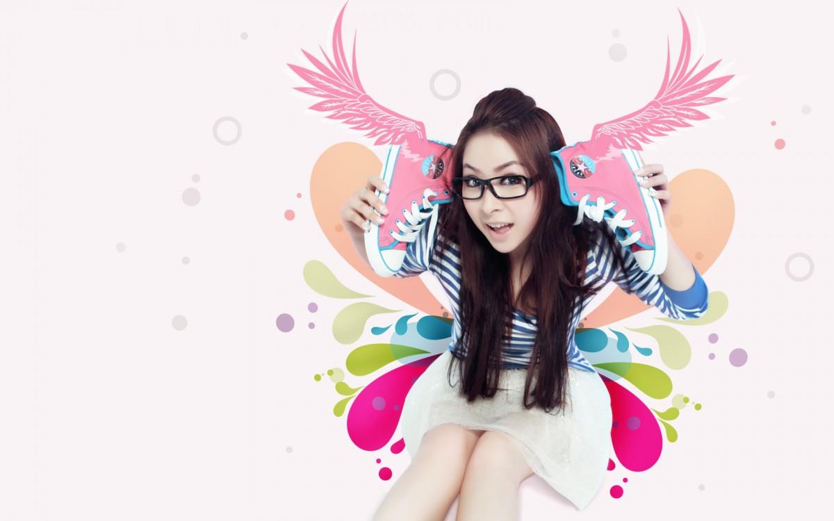 美女桌面背景图片