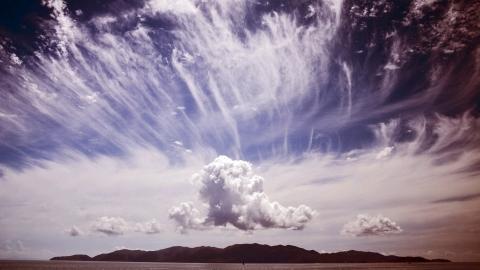 荒凉的沙漠戈壁风光