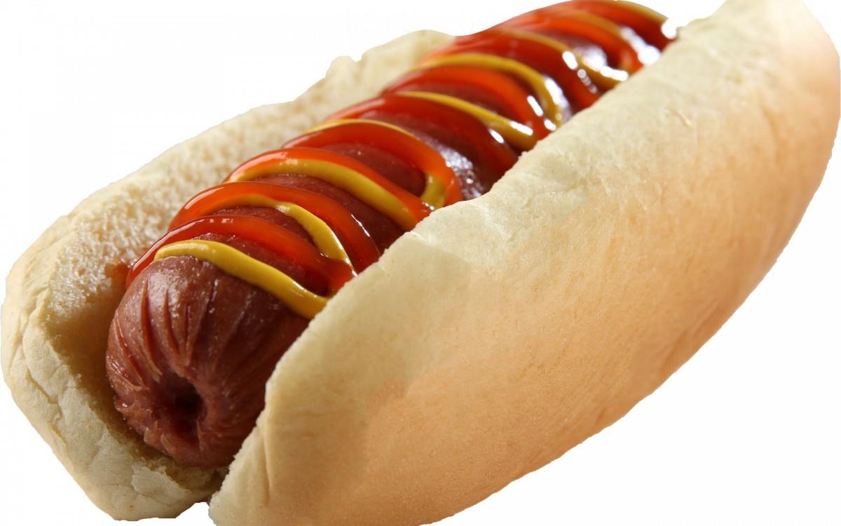 食物热狗面包图片