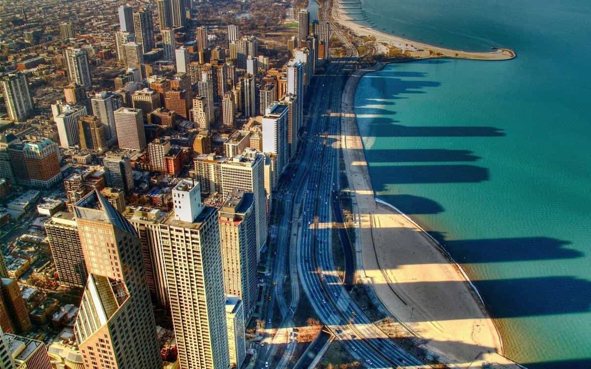 美国芝加哥城市建筑风景图片