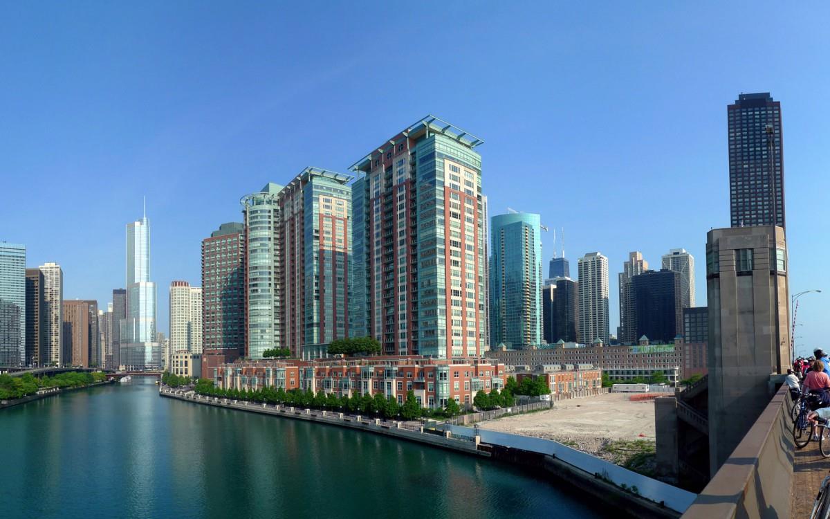 美国芝加哥城市建筑风景图片