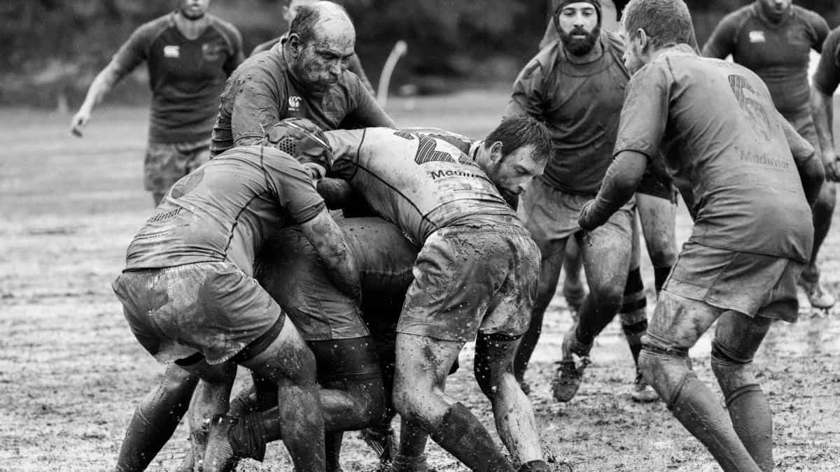 激烈橄榄球运动图片