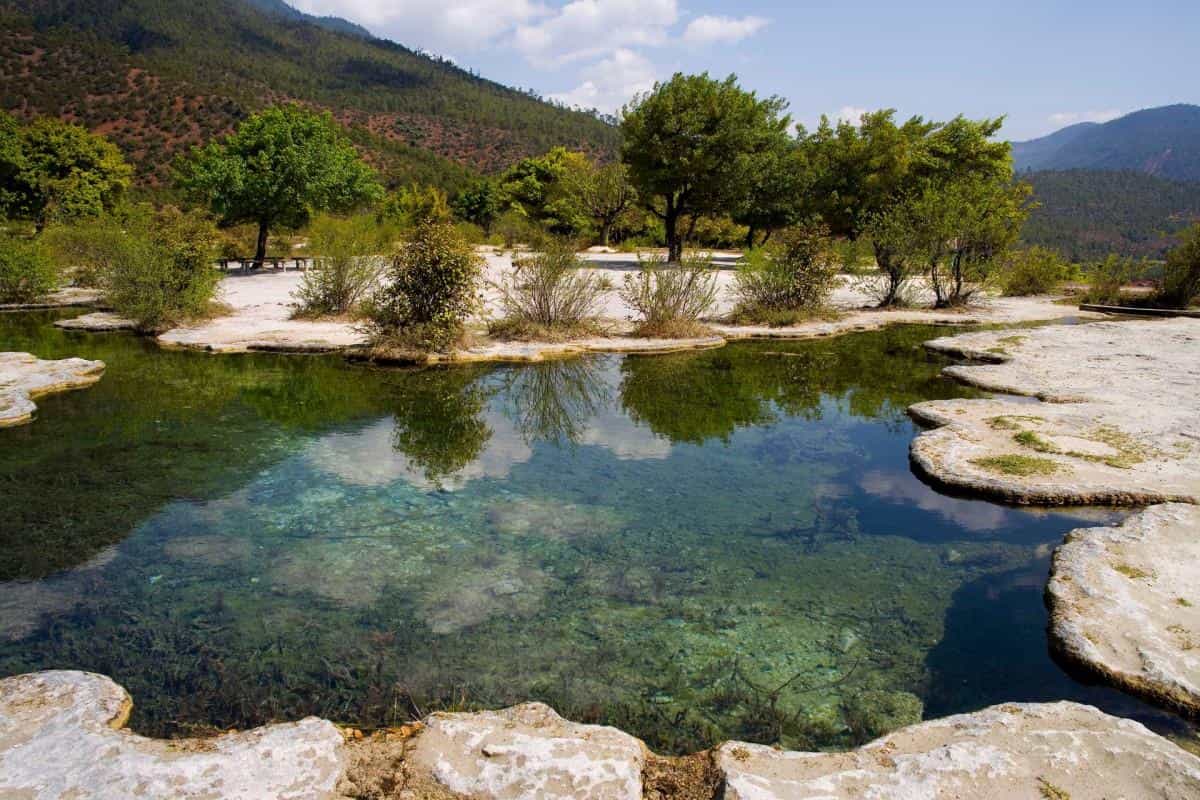 白水台天然美景图片