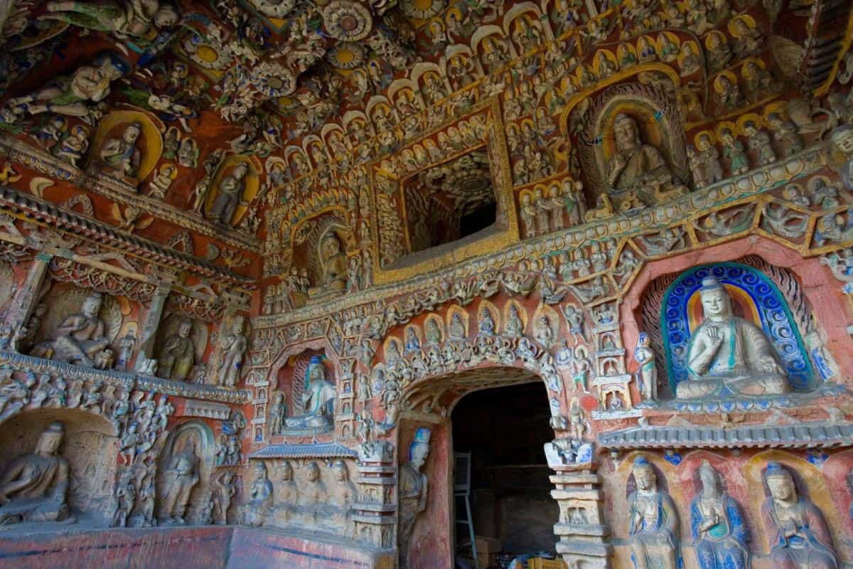 山西大同云冈石窟图片