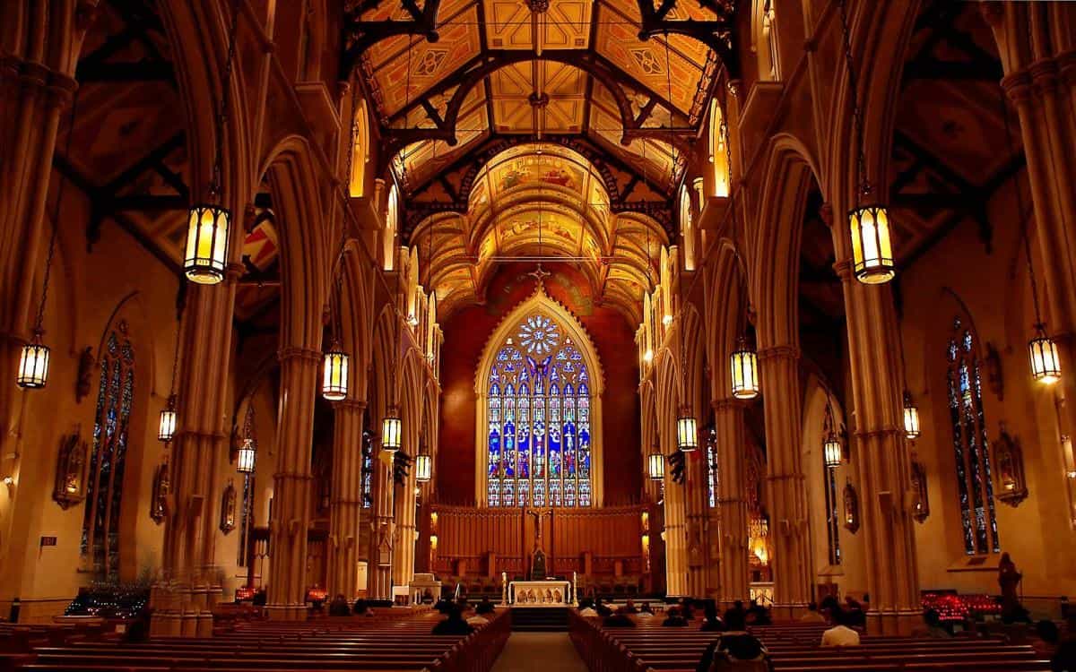 欧洲教堂室内建筑图片