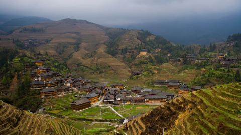 桂林龙胜龙脊梯田图片