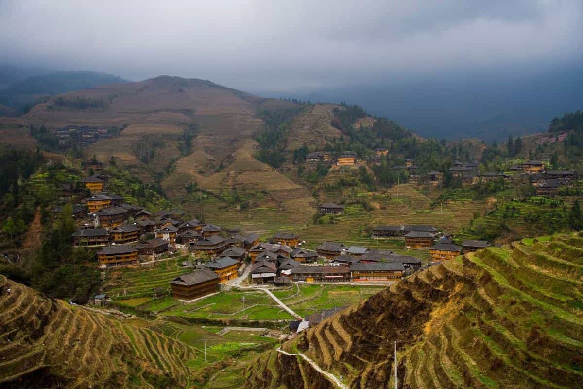 桂林龙胜龙脊梯田图片