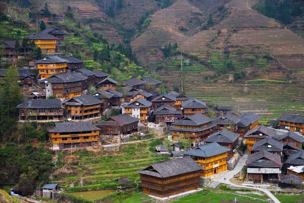 桂林龙胜龙脊梯田图片