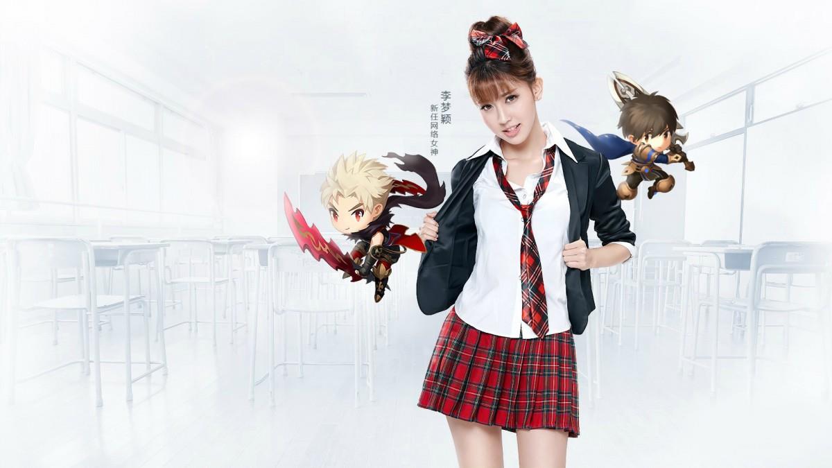 网络女神李梦颖图片