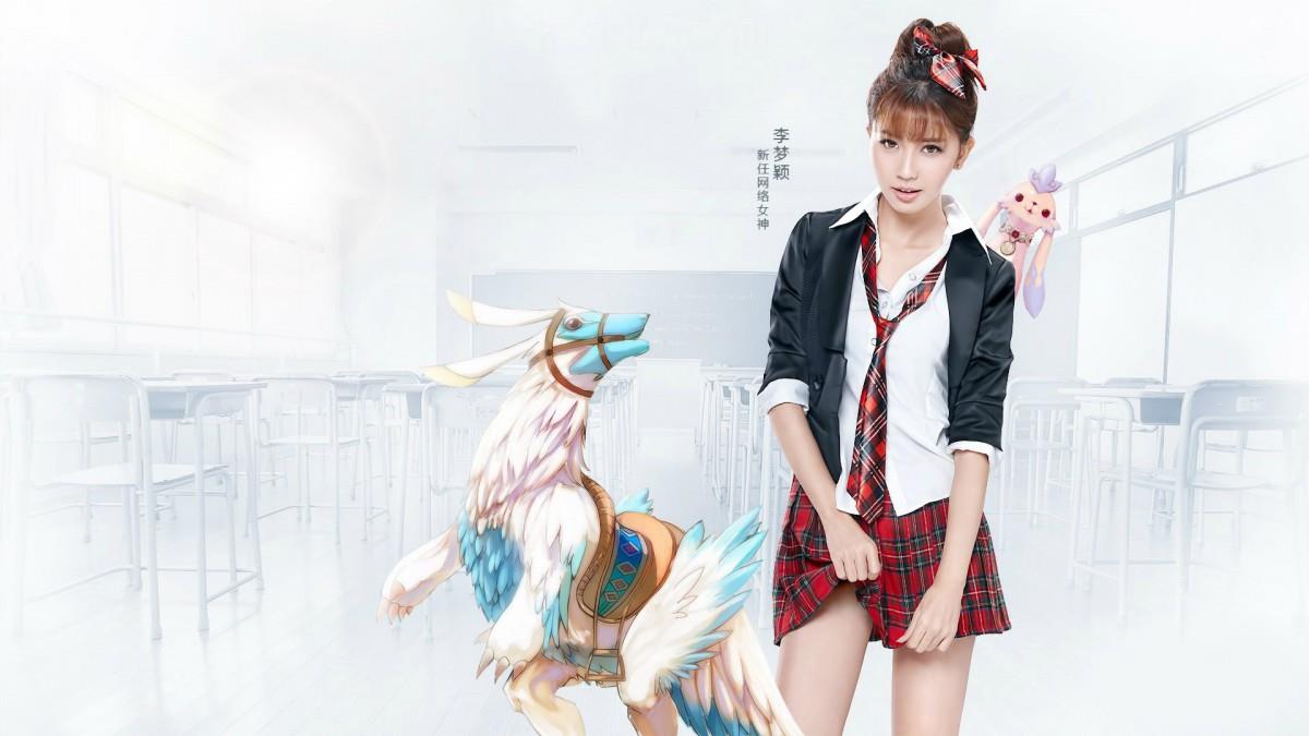 网络女神李梦颖图片