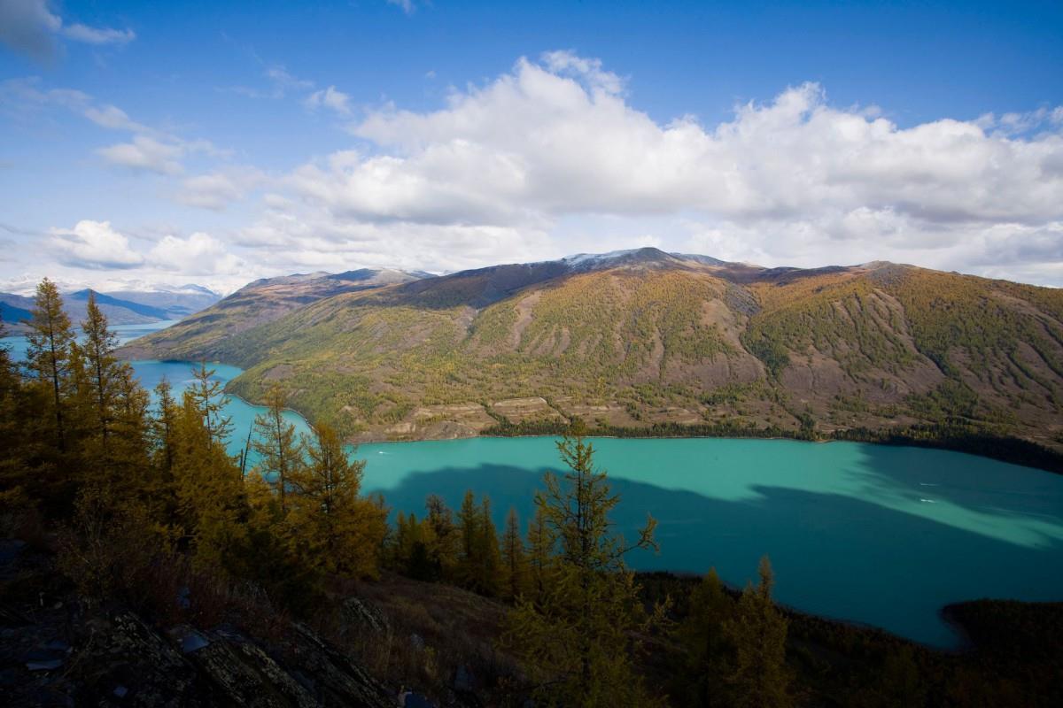 美丽的阿勒泰喀纳斯湖图片