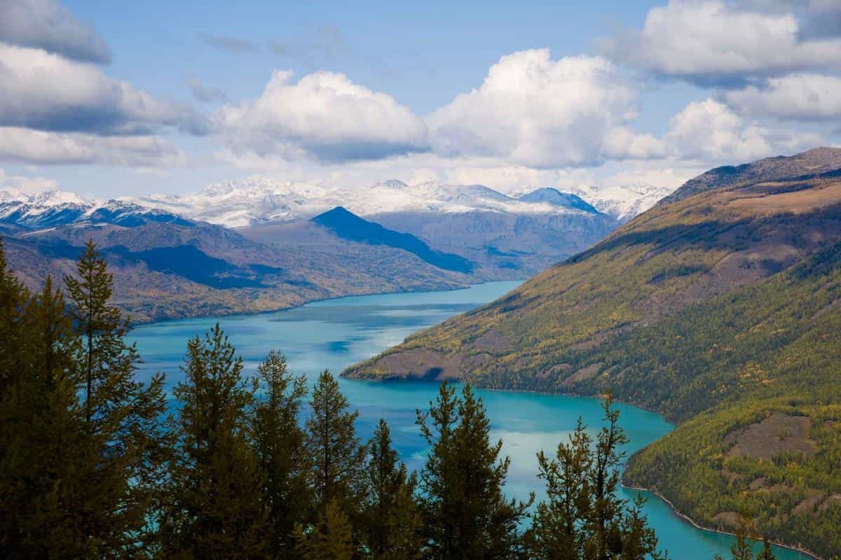 美丽的阿勒泰喀纳斯湖图片