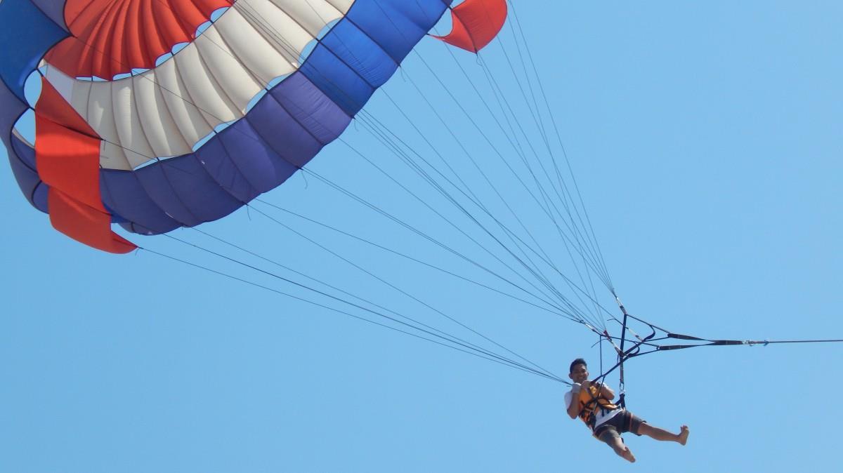 极限高空跳伞图片