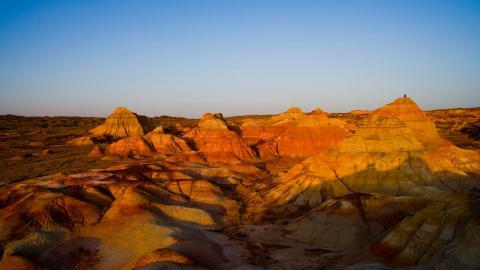 千彩古堡五彩湾图片
