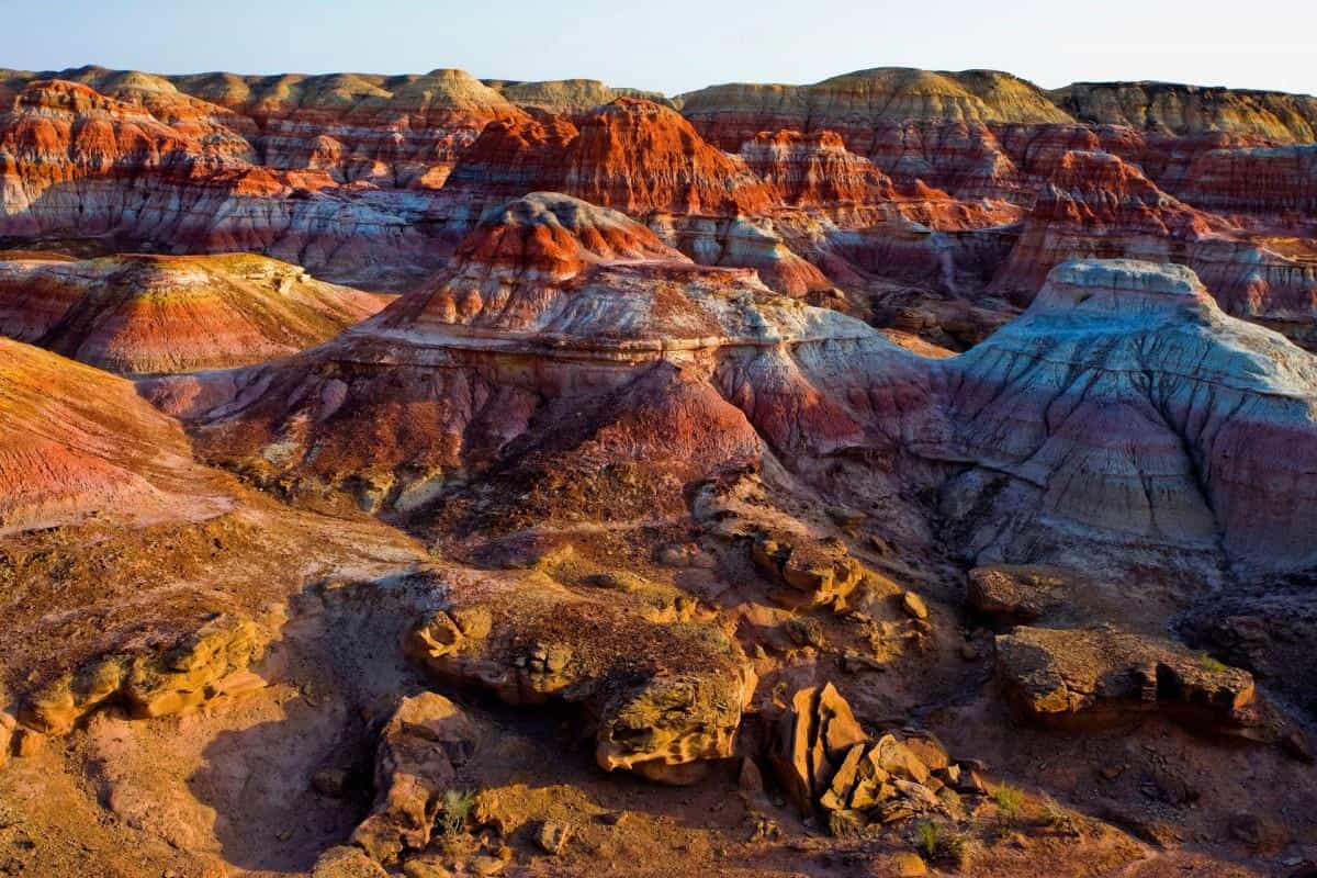 千彩古堡五彩湾图片